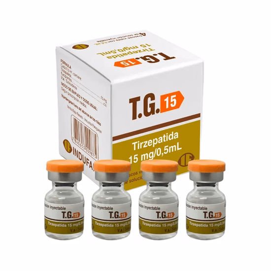 Tirzepatida T.G. Indufar 60mg · 4 ampolas de 15mg