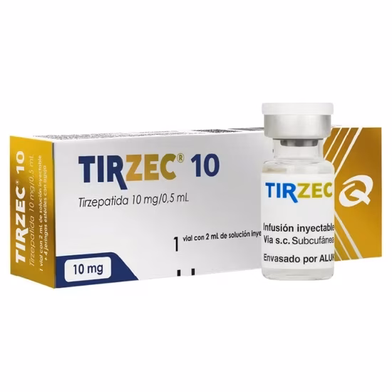 Tirzepatida TIRZEC Quimfa 40mg (4 doses de 10mg) · 1 frasco