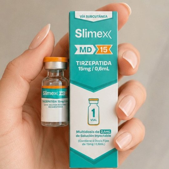 Tirzepatida Slimex 60mg (4 doses de 15mg) · 1 frasco
