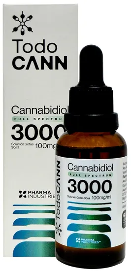 Saude TodoCANN Cannabidiol Pharma 3000mg (30 doses de 100mg) · 1 frasco