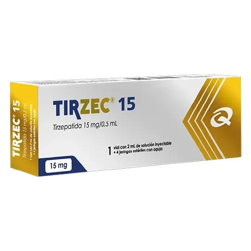 Tirzepatida TIRZEC Quimfa 60mg (4 doses de 15mg) · 1 frasco