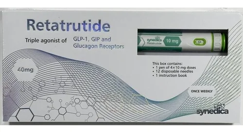 Retatrutide Synedica 40mg (4 doses de 10mg) · 1 caneta