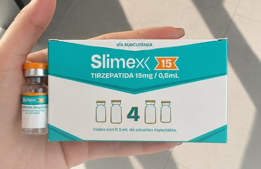 Tirzepatida Slimex 60mg · 4 ampolas de 15mg