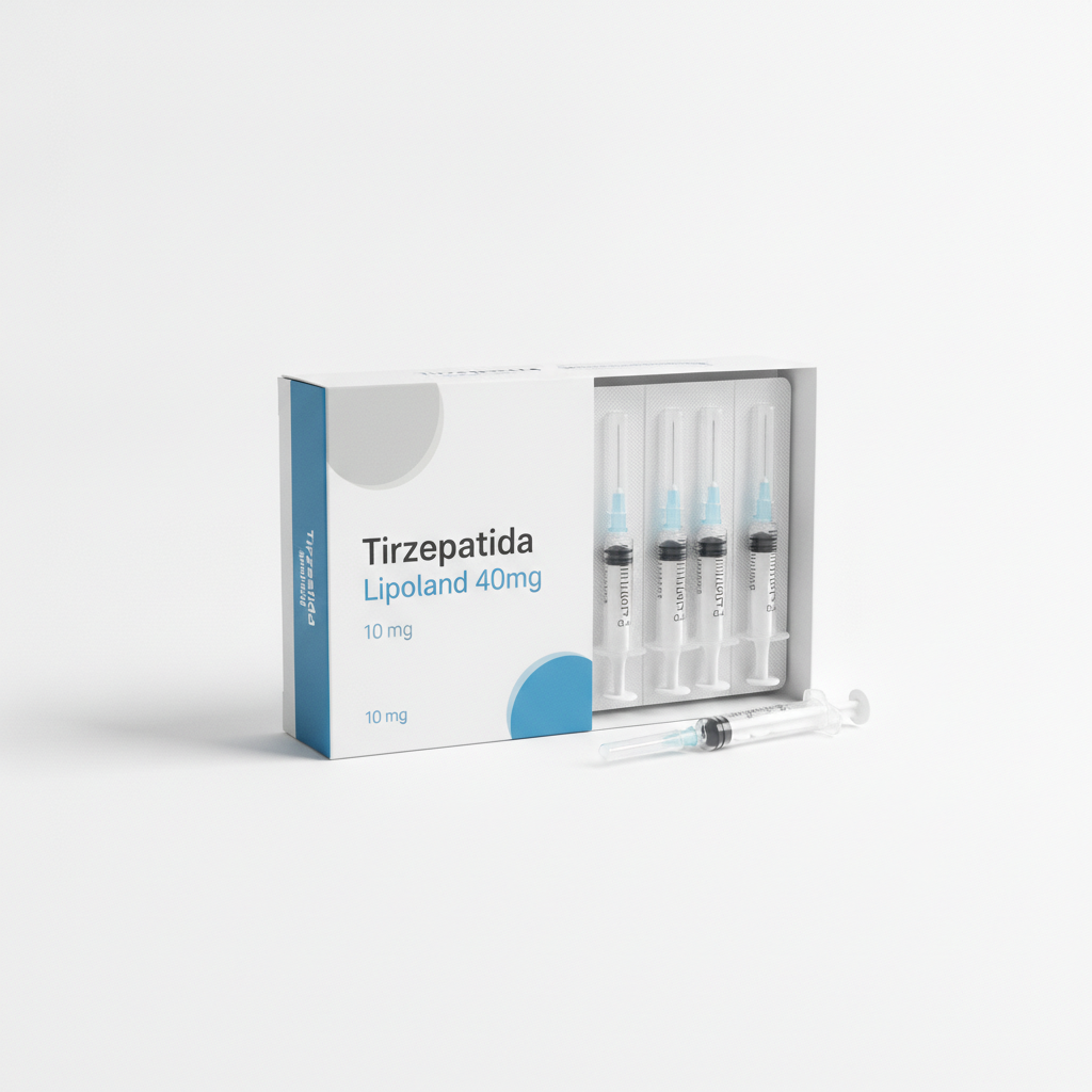 Tirzepatida Lipoland 40mg · 4 seringas de 10mg