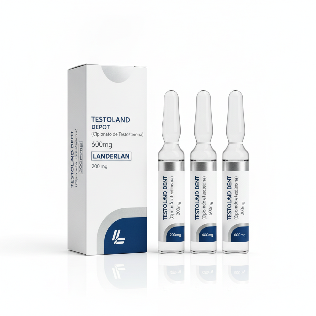 Testoland Depot (Cipionato de Testosterona) Landerlan 600mg · 3 ampolas de 200mg