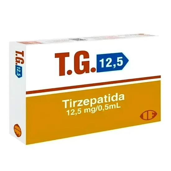 Tirzepatida T.G. 50mg (4 doses de 12.5mg) · 1 frasco