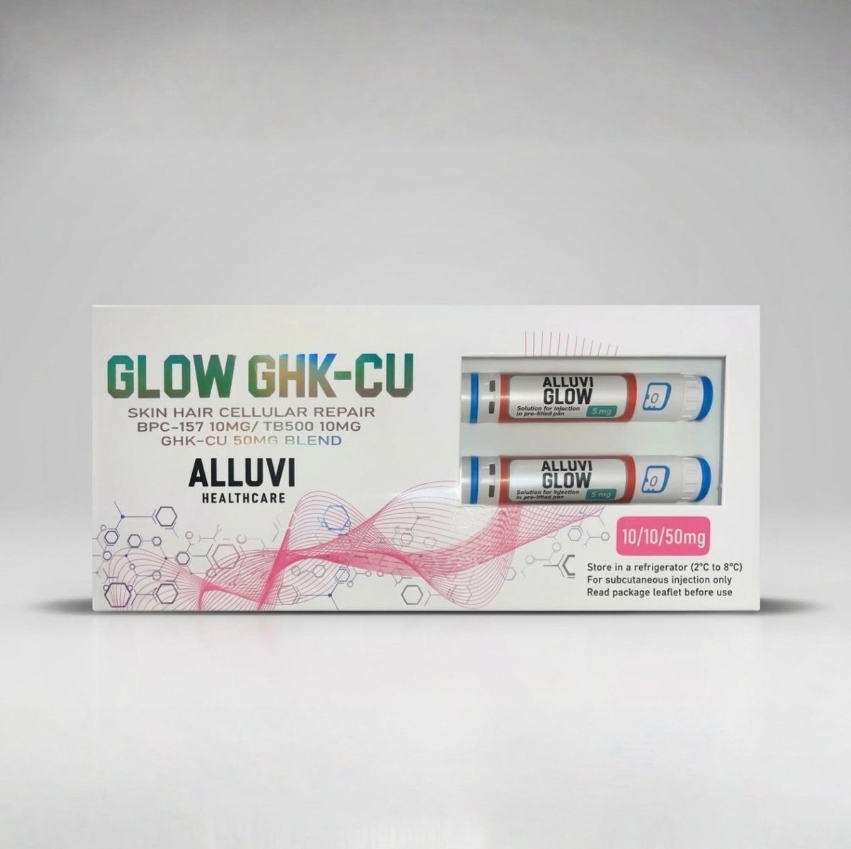 GLOW GHK-CU Alluvi 35mg · 2 canetas de 70mg