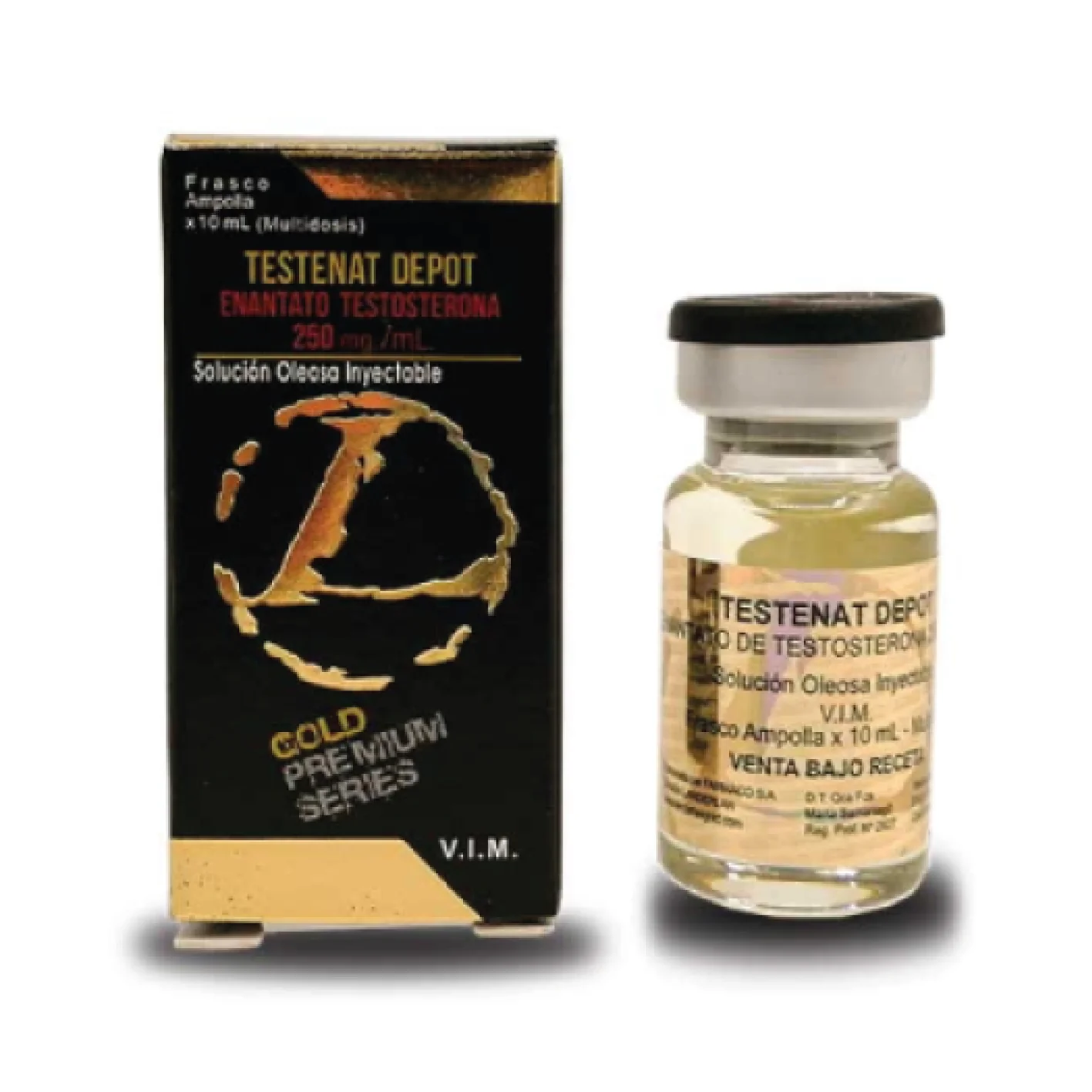Enantato Anabolizante Testenat Depot Lander 2500mg (10 doses de 250mg) · 1 frasco