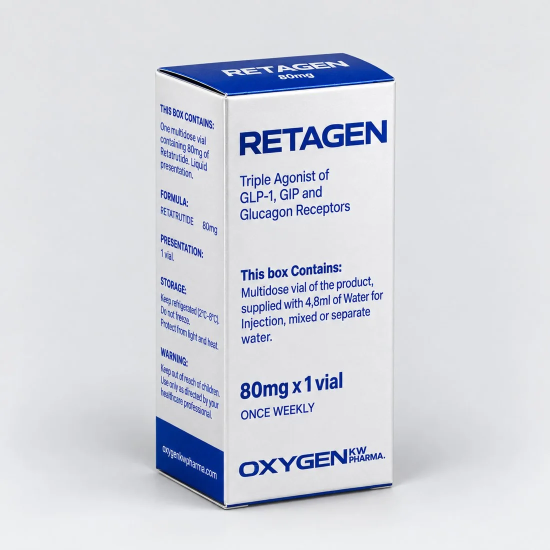 Oxygen Retagen (Retatrutida) 80 mg Diluída