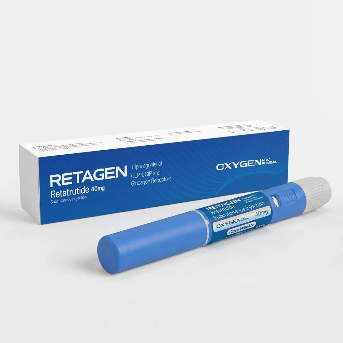 Oxygen Retagen (Retatrutida) Caneta 40 mg sem agulha