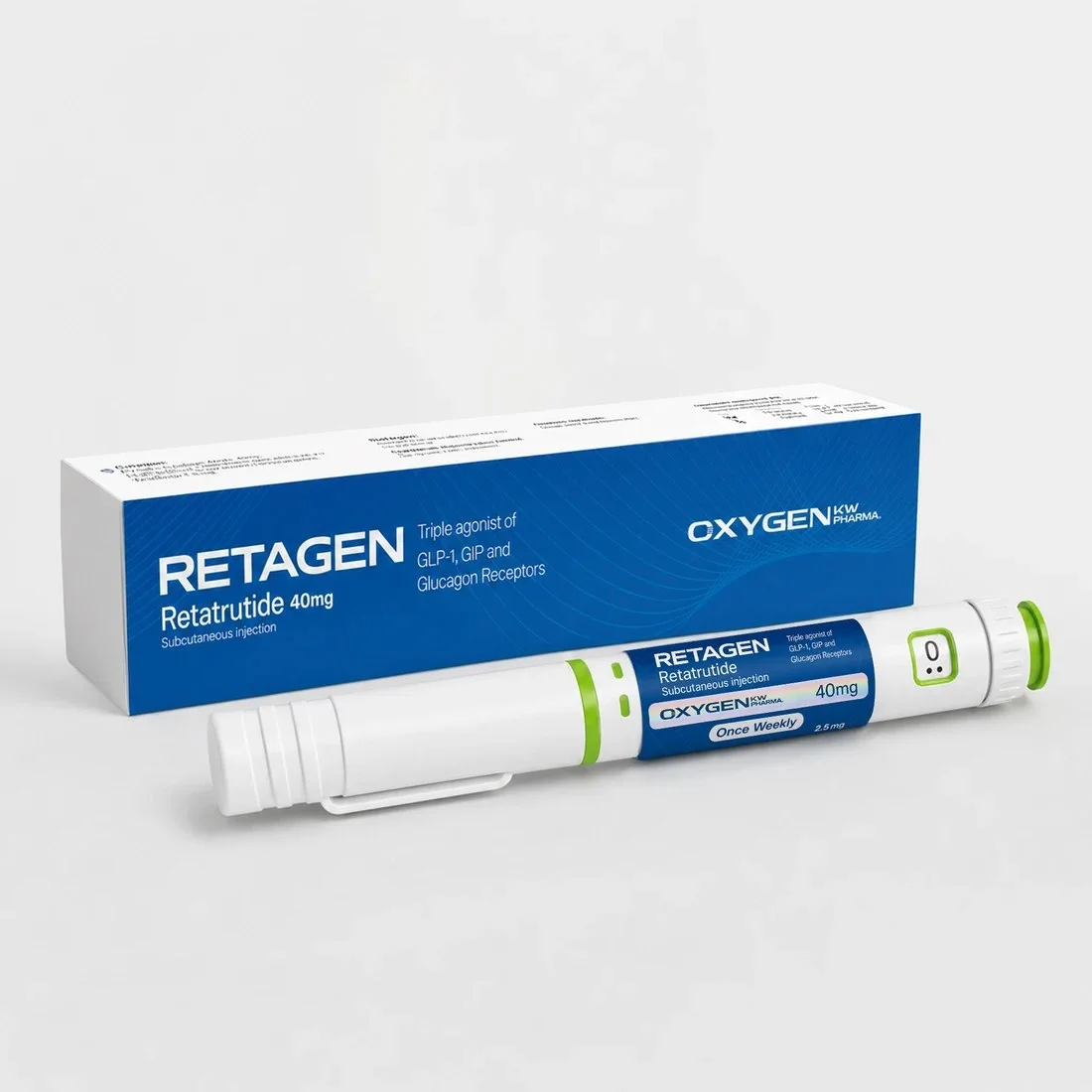 Oxygen Retagen (Retatrutida) Caneta 40 mg com agulha